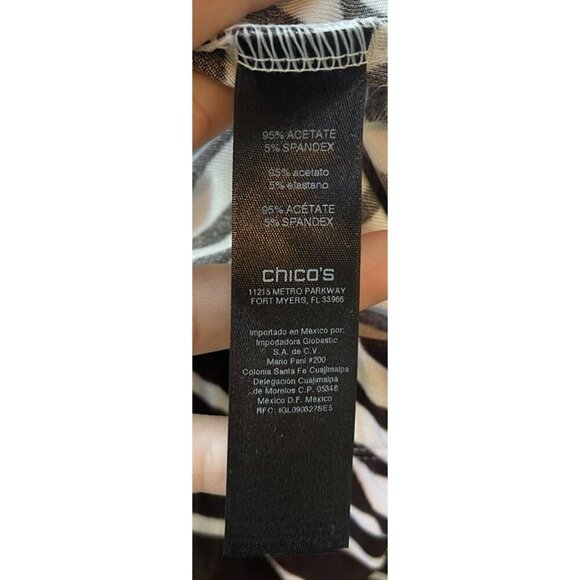 Travelers Chico's Wide Leg Pants Small NWT Stripe Palazzo Boho Ren Faire Pull On - Picture 11 of 15